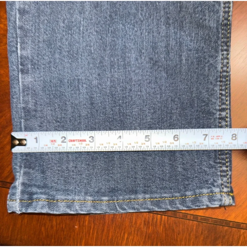 Levi Signature Men Straight Leg Jeans 34x32 Dark Blue Gold Label Incredibly Soft